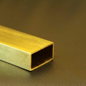 Tubo rettangolare ottone