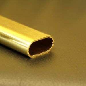 Tubo ovale regolare ottone